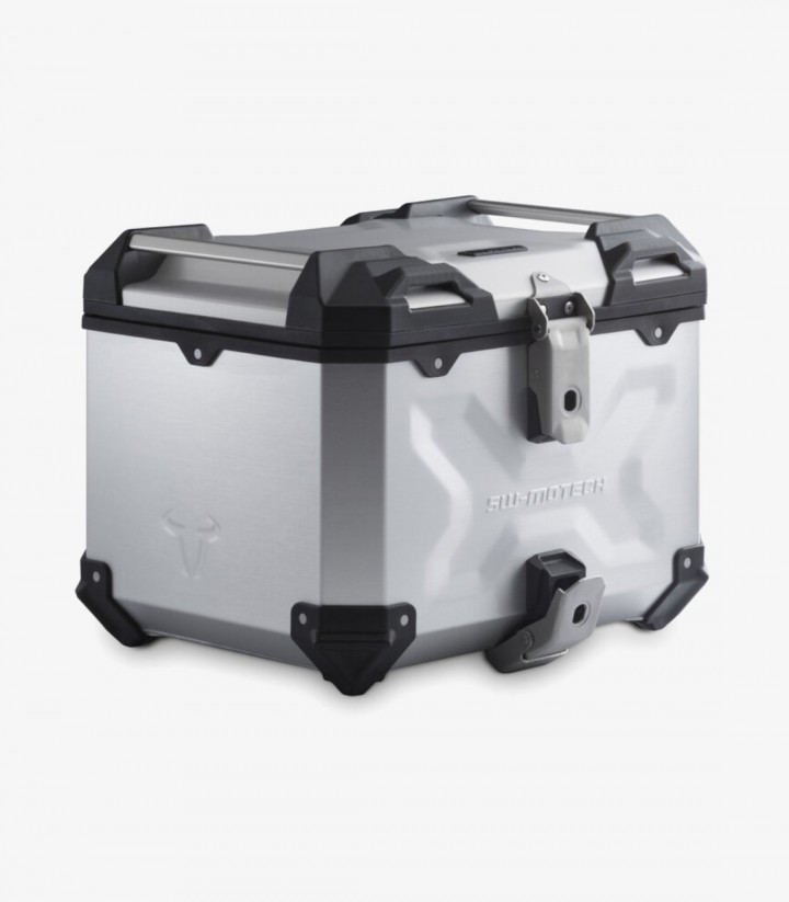 Topcase mit Träger TRAX ADV Silber 38 L Honda CRF1100L Africa Twin (19-23) SW-MOTECH GPT.01.942.70000/S