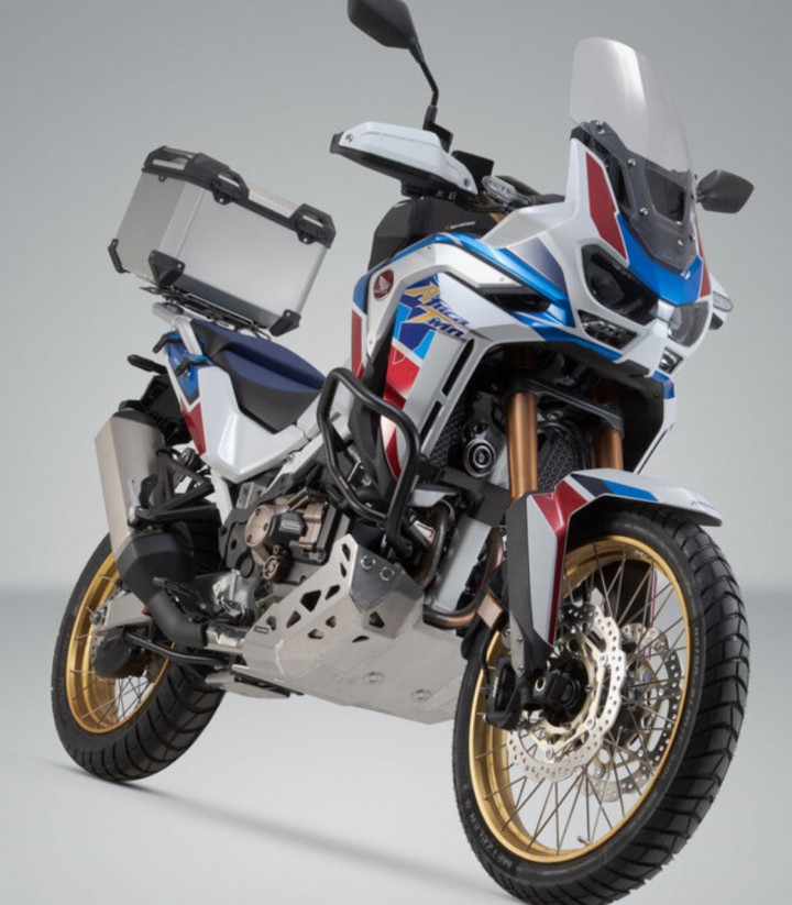 Maleta Superior con Soporte TRAX ADV Plateada 38 L Honda CRF1100L Africa Twin (19-23) SW-MOTECH GPT.01.942.70000/S GPT.01.942...