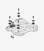 Maleta Superior con Soporte TRAX ADV Plateada 38 L Honda CRF1100L Africa Twin (19-23) SW-MOTECH GPT.01.942.70000/S GPT.01.942...