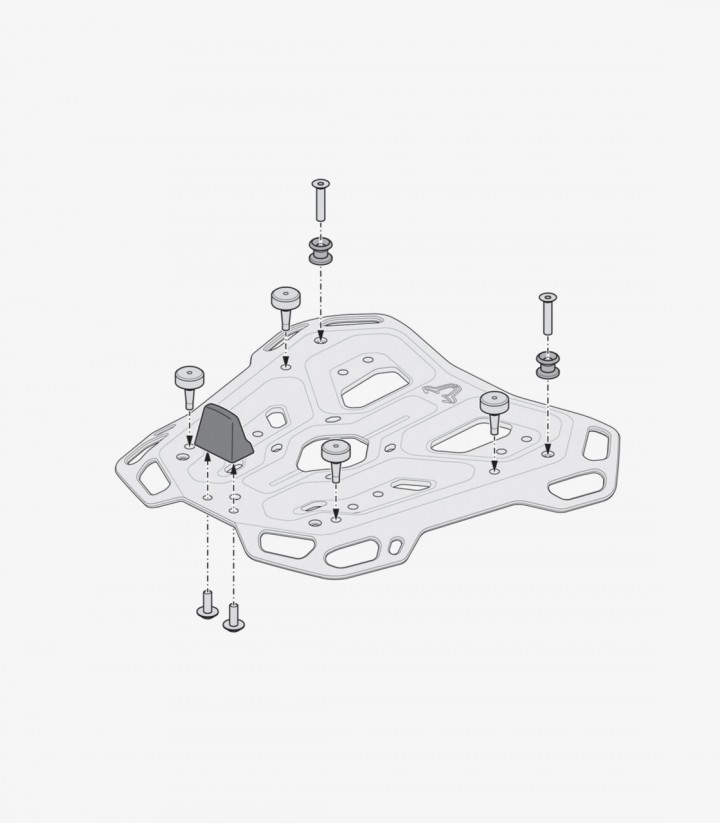 SW-MOTECH DUSC XL 55 L Top Case with Carrier for Honda CRF1100L Africa Twin (19-21) Black GPT.01.950.66000/B GPT.01.950.66000/B