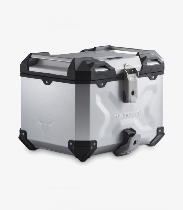 Topcase mit Träger TRAX ADV Silber 38 L VOGE 650DS (21) SW-MOTECH GPT.02.049.70000/S