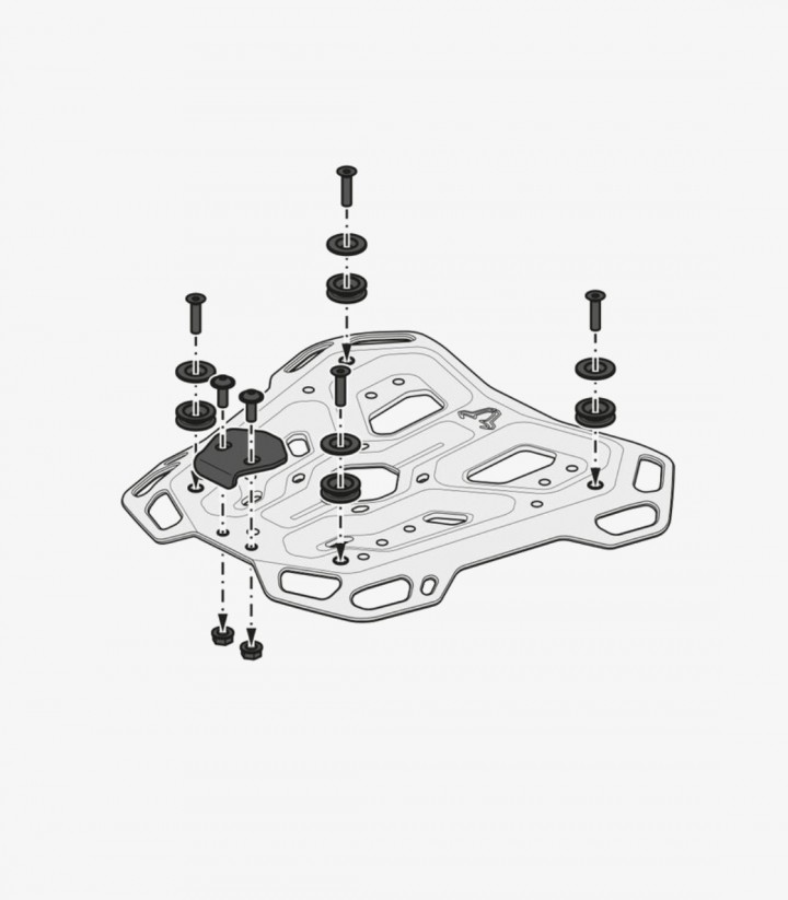 Maleta Superior con Soporte TRAX ADV Negra 38 L VOGE DS900X (23), DS800X Rally (25), DS625X (24) SW-MOTECH GPT.02.643.70000/B...