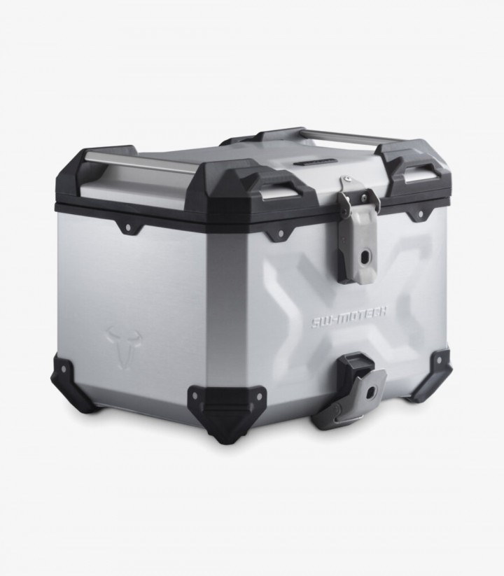 Topcase mit Träger TRAX ADV Silber 38 L VOGE DS625X (24), DS800X Rally (25), DS900X (23) SW-MOTECH GPT.02.643.70000/S