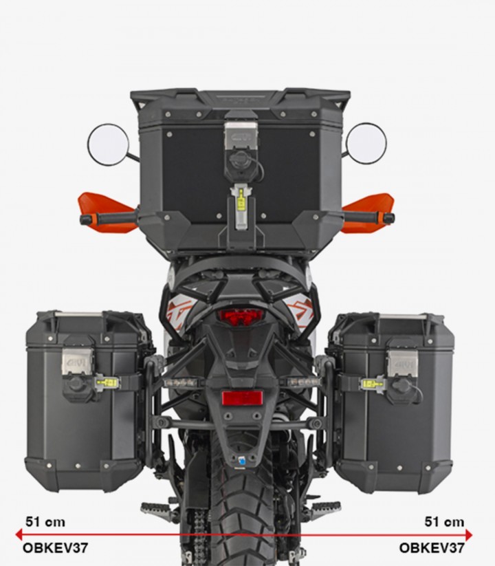 Portamaletas Laterales GIVI PL ONE-FIT para KTM 390 Adventure X / 390 Adventure R (25-26) PLO7718CAM