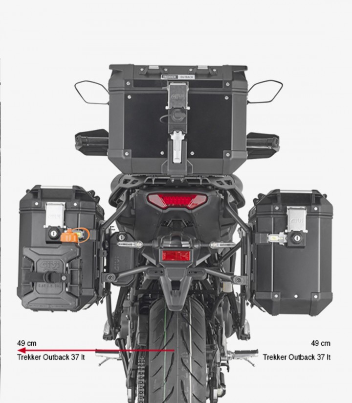 Portamaletas Laterales GIVI PL ONE-FIT para Yamaha Tracer 9 / Tracer 9 GT / Tracer 9 GT+ (21-24) PLO2159CAM