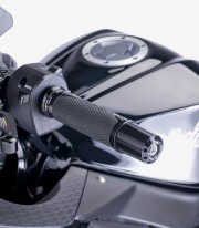 Contrapesos Largos Puig color Negro para Suzuki GSX-R1000/R