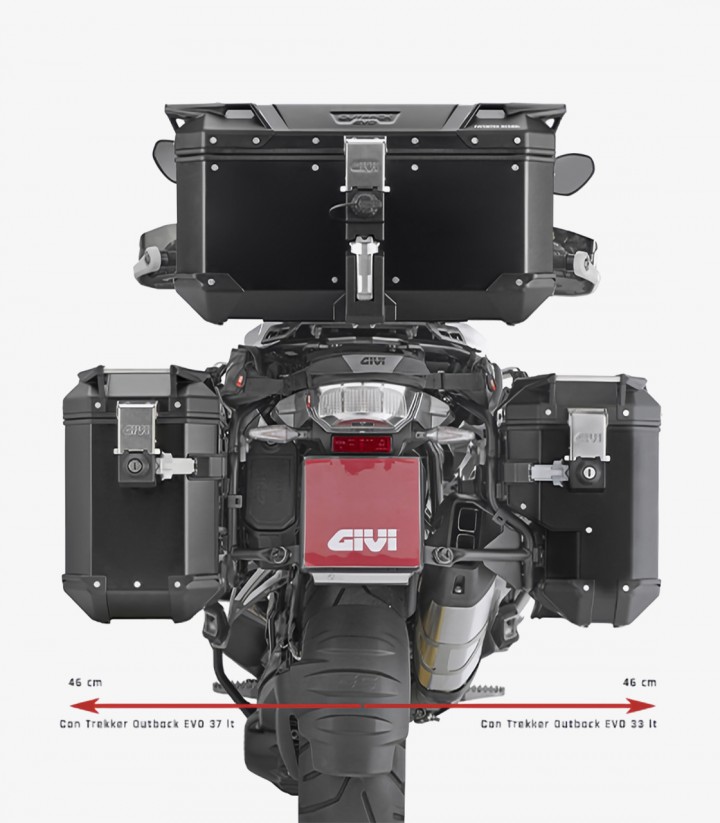 Portamaletas Laterales GIVI PL ONE-FIT para BMW R 1200 GS Adventure (14-18) PLOS5108CAM