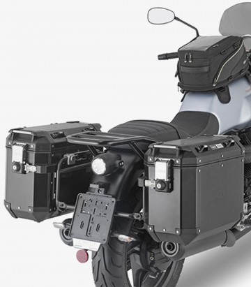 Portamaletas Laterales GIVI PL ONE-FIT para Moto Guzzi V7 850 Stone / Special (21-26) PLO8206CAM