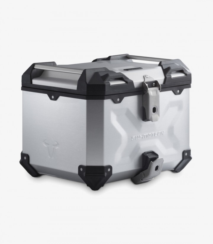 Maleta Superior con Soporte TRAX ADV Plateada 38 L para Varios modelos de Husqvarna y KTM SW-MOTECH GPT.04.790.70003/S GPT.04...