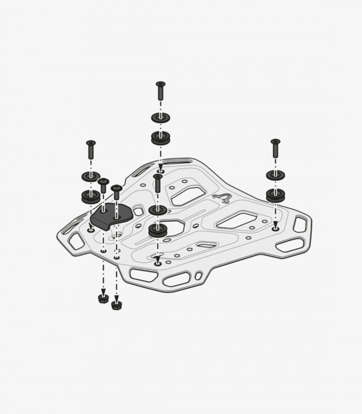 SW-MOTECH 38 L TRAX ADV Side Case with Carrier for para Varios modelos de Husqvarna y KTM Silver GPT.04.790.70003/S GPT.04.79...