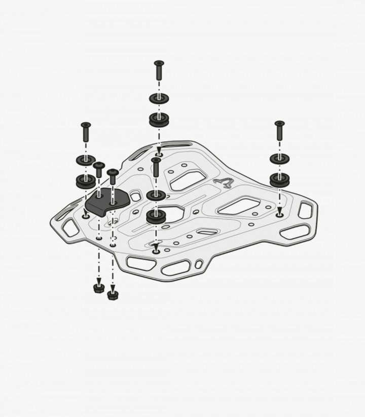 Maleta Superior con Soporte TRAX ADV Negra 38 L KTM 1290 / 1390 Super Adventure (21-24) SW-MOTECH GPT.04.835.70000/B GPT.04.8...