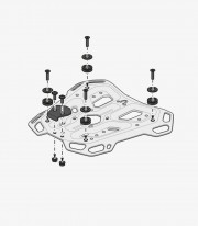 Maleta Superior con Soporte TRAX ADV Plateada 38 L Suzuki GSF600 / 650 / 1200 / 1250 Bandit (00-16), GSX650F, GSX1250F ABS (0...