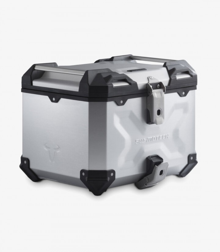 Maleta Superior con Soporte TRAX ADV Plateada 38 L Suzuki V-Strom 650 (16), V-Strom 1000 (14-19), V-Strom 1050 (19-22) SW-MOT...