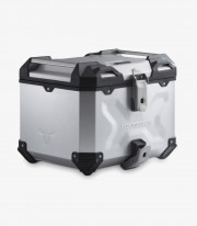 SW-MOTECH 38 L TRAX ADV Side Case with Carrier for Suzuki V-Strom 650 (16), V-Strom 1000 (14-19), V-Strom 1050 (19-22) Silver...