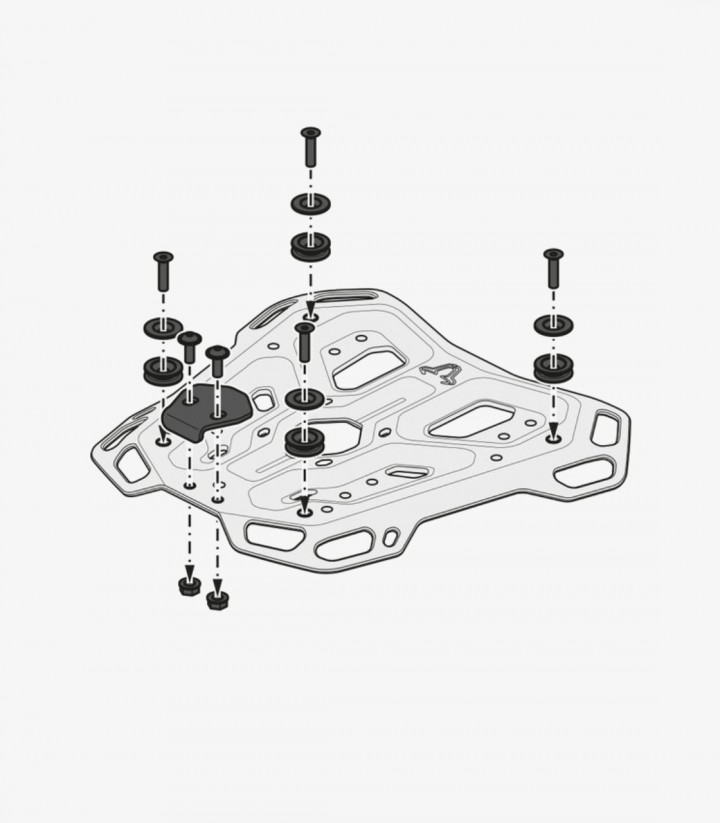 Maleta Superior con Soporte TRAX ADV Plateada 38 L Suzuki GSX-S1000GX (23) SW-MOTECH GPT.05.601.70000/S GPT.05.601.70000/S
