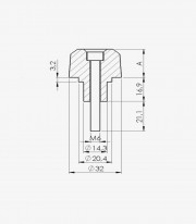 Puig Long Bar Ends in Silver for Kawasaki Ninja 650, Ninja H2 SX, Versys-X 300, Z650