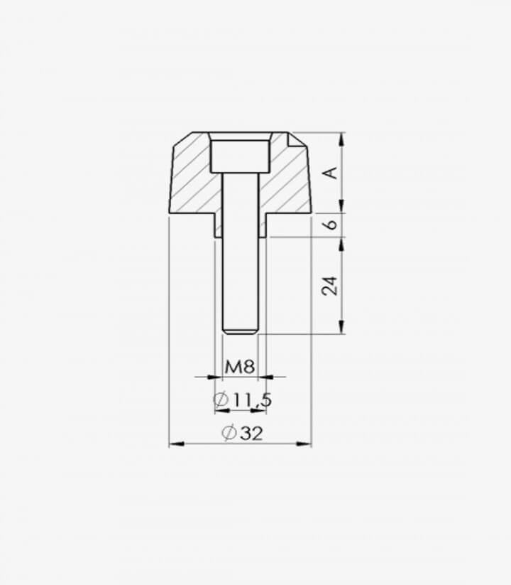 Contrapesos Largos Puig color Plata para Yamaha MT-09 Tracer