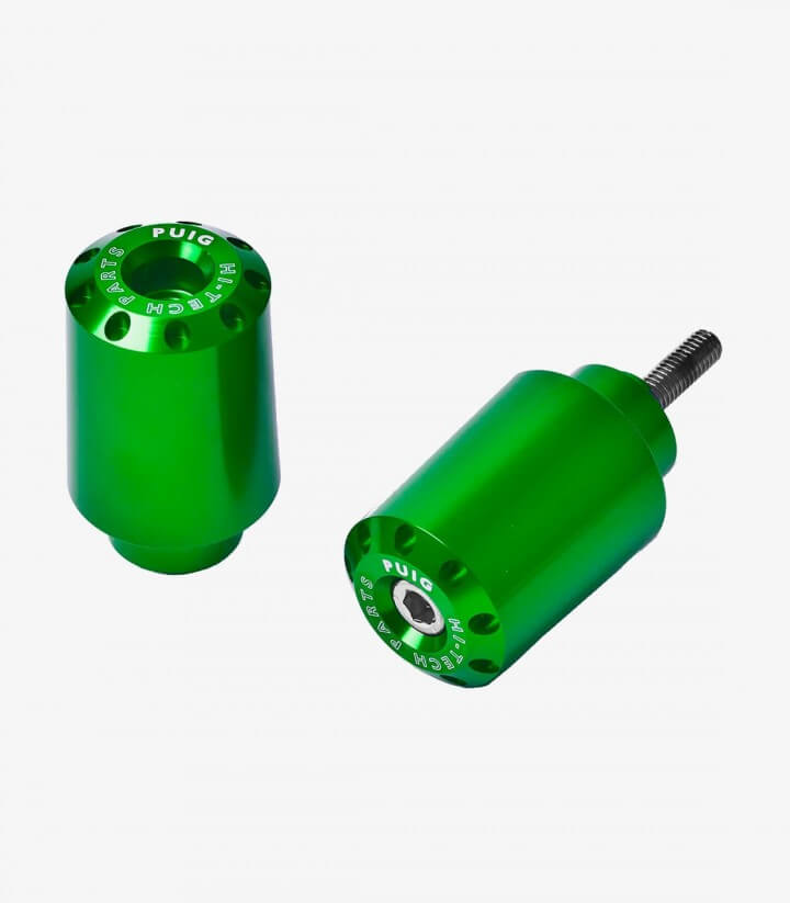 Puig Lenkerendgewichte Lang 9372V in Grün für Yamaha MT-09 Tracer (15-17)