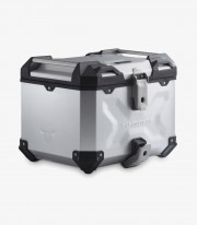 SW-MOTECH 38 L TRAX ADV Side Case with Carrier for Yamaha Tracer 900 GT (18-20), Tracer 900, MT-09 Tracer, FJ-09 (17-20) Silv...