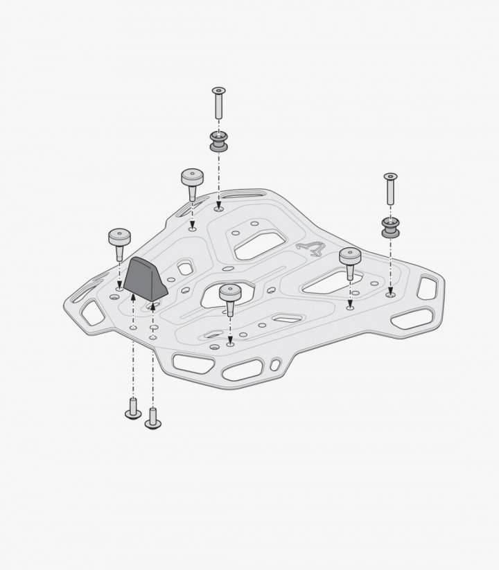 Topcase mit Träger DUSC Schwarz 55 L Yamaha Tracer 9 (20-24) SW-MOTECH GPT.06.921.66000/B