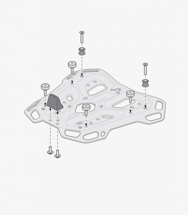 Maleta Superior con Soporte DUSC XL Negro 55 L BMW F800GS / F700GS / F800GS Adventure (12-18), F650GS Twin (07-12) SW-MOTECH ...