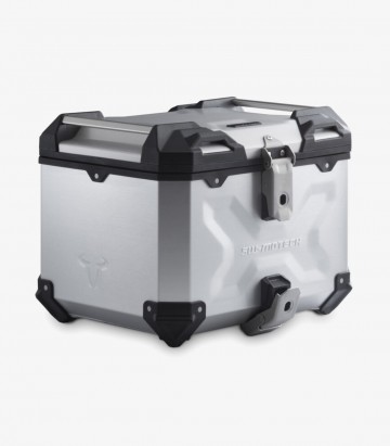 Maleta Superior con Soporte TRAX ADV Plateada 38 L BMW R 1200 R / RS (14-18), R 1250 R (18-19), R 1250 RS (18-22) SW-MOTECH GPT.