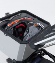 Maleta Superior con Soporte TRAX ADV Plateada 38 L BMW R 1200 R / RS (14-18), R 1250 R (18-19), R 1250 RS (18-22) SW-MOTECH G...