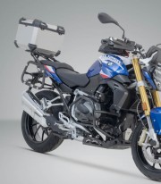 SW-MOTECH 38 L TRAX ADV Side Case with Carrier for BMW R 1200 R / RS (14-18), R 1250 R (18-19), R 1250 RS (18-22) Silver GPT....