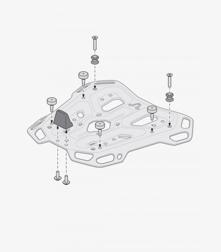 Maleta Superior con Soporte DUSC XL Negro 55 L BMW R 1200 GS LC Adventure (13-18), R 1250 GS Adventure (18-24) SW-MOTECH GPT....