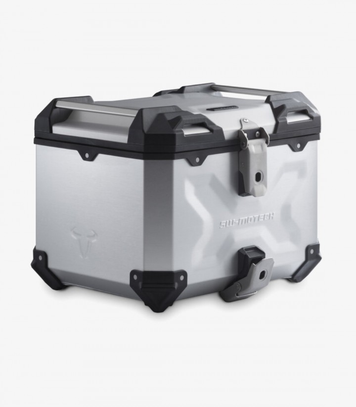Maleta Superior con Soporte TRAX ADV Plateada 38 L BMW R 1200 GS LC Adventure (13-18), R 1250 GS Adventure (18-24) SW-MOTECH ...