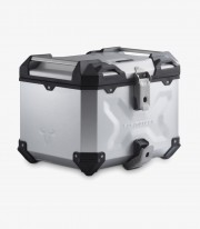 Maleta Superior con Soporte TRAX ADV Plateada 38 L BMW R 1200 GS LC Adventure (13-18), R 1250 GS Adventure (18-24) SW-MOTECH ...