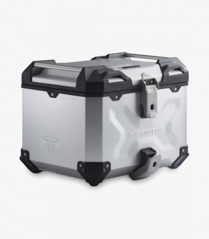 Topcase mit Träger TRAX ADV Silber 38 L BMW G 310 GS (17-20) SW-MOTECH GPT.07.862.70000/S