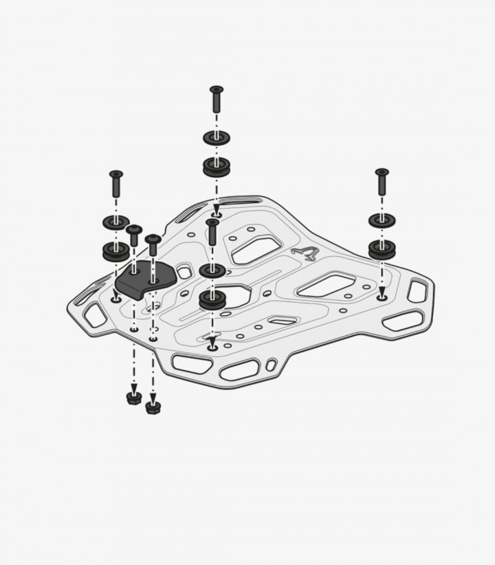 Maleta Superior con Soporte TRAX ADV Negra 38 L BMW F 750 / 850 GS (17-20), F 850 GS Adventure (18-20), F 800 GS (23) SW-MOTE...