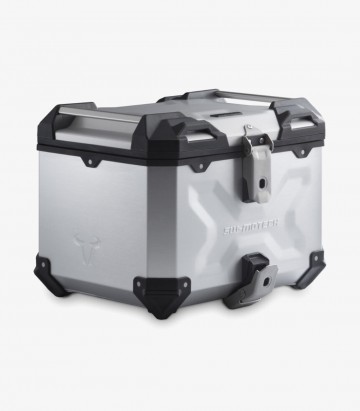 SW-MOTECH 38 L TRAX ADV Side Case with Carrier for BMW F 750 / 850 GS (17-20), F 850 GS Adventure (18-20), F 800 GS (23) Silver 