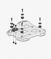 Maleta Superior con Soporte TRAX ADV Plateada 38 L BMW F 750 / 850 GS (17-20), F 800 GS (23) SW-MOTECH GPT.07.897.70100/S GPT...