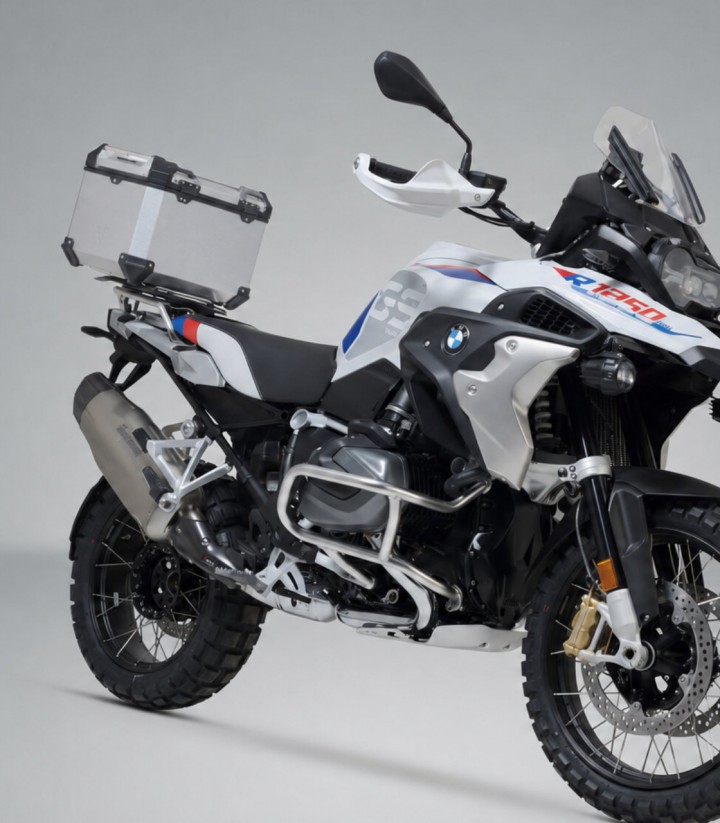 Topcase mit Träger TRAX ADV Silber 38 L BMW F 900 GS Adventure (23), R 1250 GS (21-24) SW-MOTECH GPT.07.904.70100/S