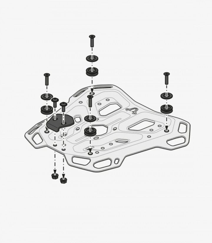 SW-MOTECH 38 L TRAX ADV Side Case with Carrier for BMW R 1250 GS (21-24), F 900 GS Adventure (23) Silver GPT.07.904.70100/S G...