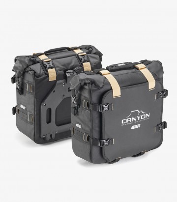 Bolsas Laterales Canyon Monokey Impermeables GRT720B 25+25 L GIVI