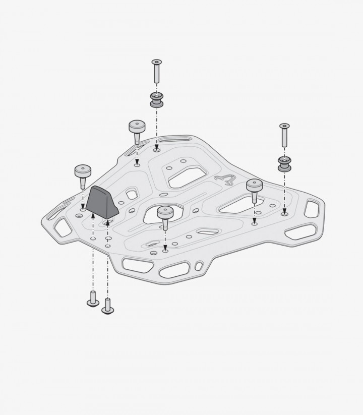 Maleta Superior con Soporte DUSC XL Negro 55 L BMW R1300GS (23-25) SW-MOTECH GPT.07.975.66003/B GPT.07.975.66003/B