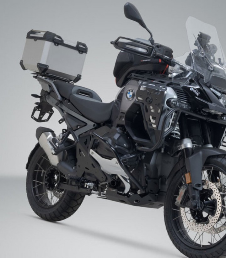 Maleta Superior con Soporte TRAX ADV Plateada 38 L BMW R1300GS / GS Adventure (23-25) SW-MOTECH GPT.07.975.70100/S GPT.07.975...