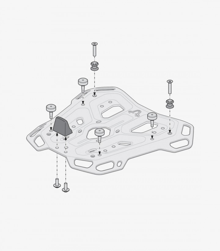 Topcase mit Träger DUSC Schwarz 55 L BMW R 1300 GS Adventure (24) SW-MOTECH GPT.07.976.66000/B