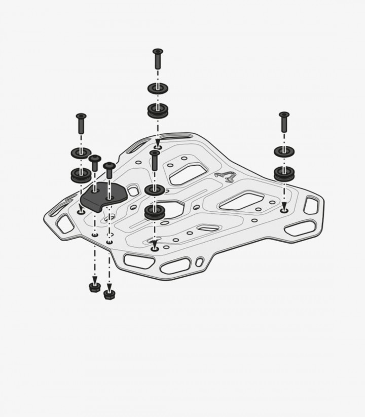 Maleta Superior con Soporte TRAX ADV Plateada 38 L BMW R1300GS Adventure (24) SW-MOTECH GPT.07.976.70000/S GPT.07.976.70000/S