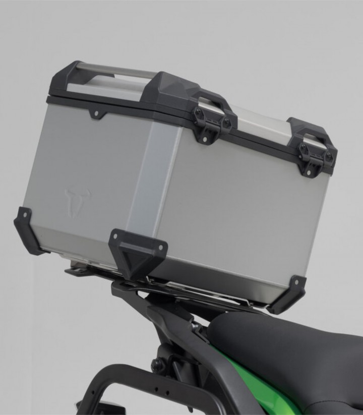 Topcase mit Träger TRAX ADV Silber 38 L Kawasaki Versys650 (14-22) SW-MOTECH GPT.08.518.70000/S