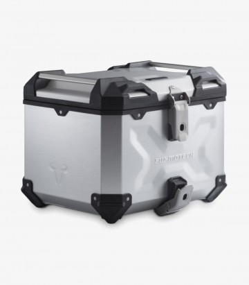 Maleta Superior con Soporte TRAX ADV Plateada 38 L Kawasaki KLR 650 (22), KLR 650 S (23) SW-MOTECH GPT.08.990.70000/S