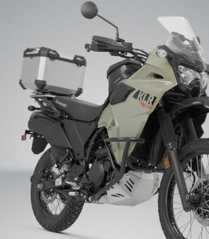 Maleta Superior con Soporte TRAX ADV Plateada 38 L Kawasaki KLR 650 (22), KLR 650 S (23) SW-MOTECH GPT.08.990.70000/S GPT.08....