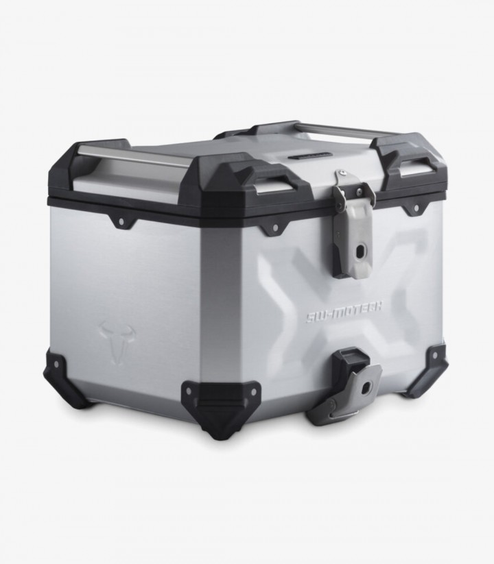 Maleta Superior con Soporte TRAX ADV Plateada 38 L Kawasaki Z650 RS (21-23) SW-MOTECH GPT.08.993.70001/S GPT.08.993.70001/S