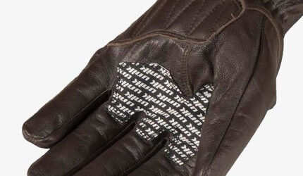 Brown motorcycle gloves