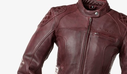 Brown leather motorcycle jackets