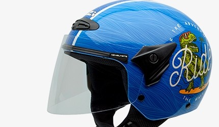 Blue Motorcycle Helmets