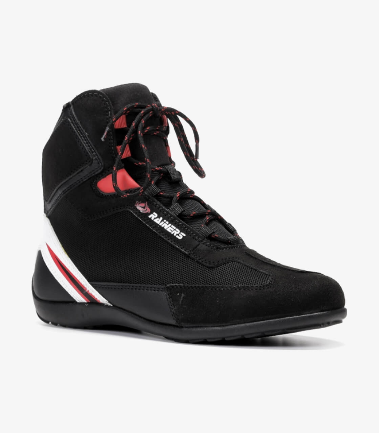 botas-negras-cordones-rojos-rainers